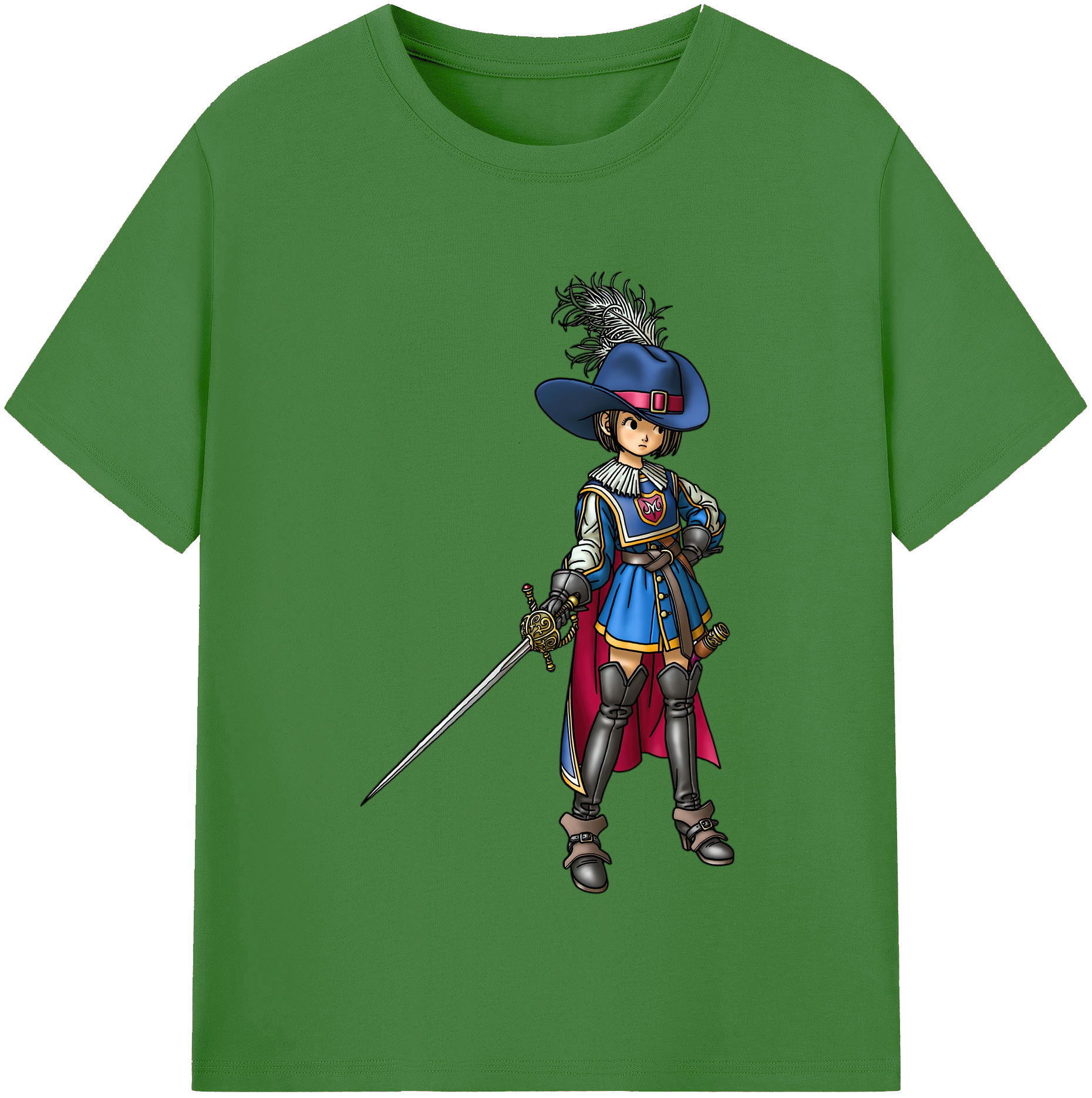 （画像用） ドラゴンクエスト Doragon Kuesuto Dragon Quest レディースカジュアルプリントTシャツ（綿100％）